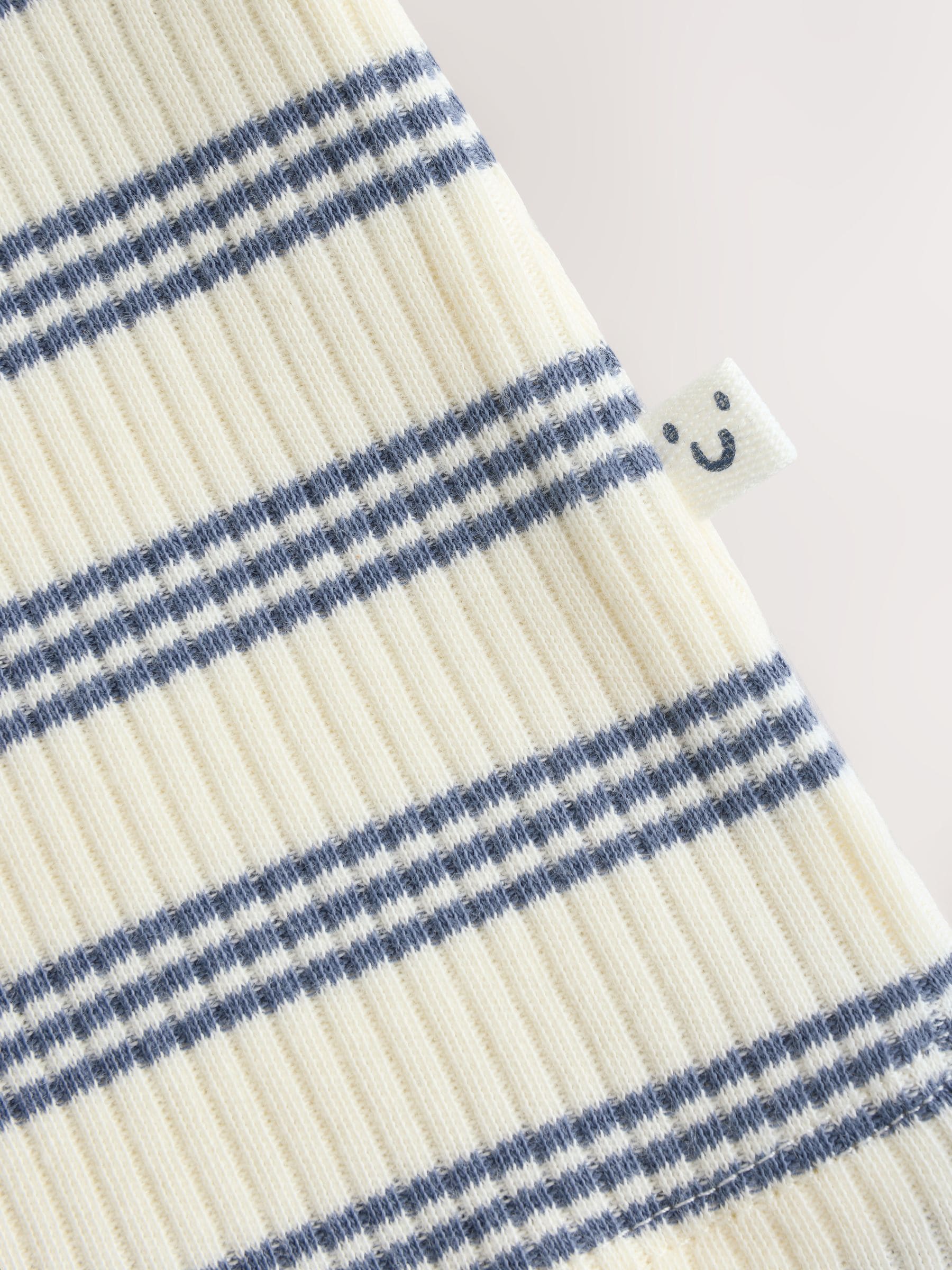 Blue Striped I love my Daddy Jersey Baby Romper image 8