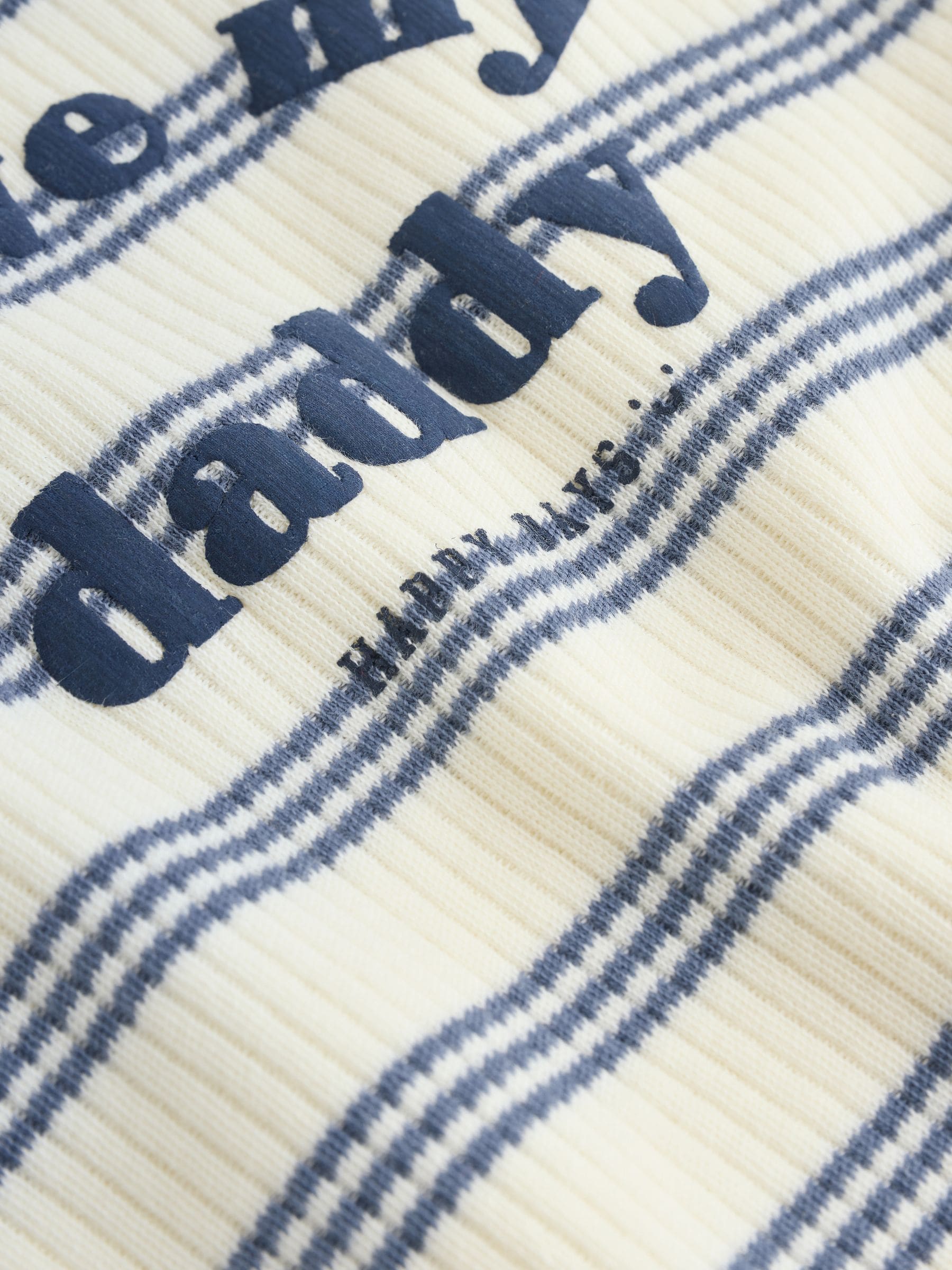 Blue Striped I love my Daddy Jersey Baby Romper image 8