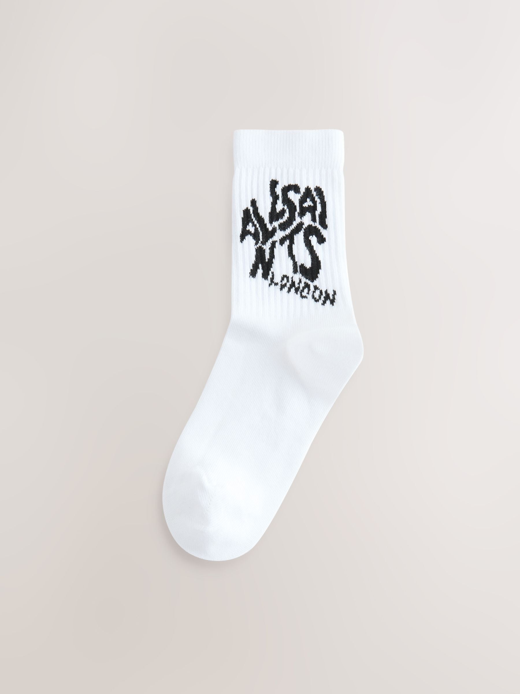 smALLSAINTS Black/White Orlando Logo Socks 2 Pack image 2
