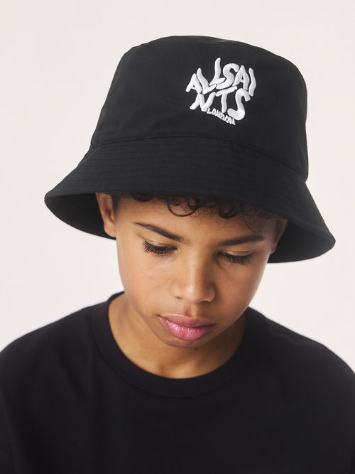 smALLSAINTS Black Orlando Logo Bucket Hat image 1