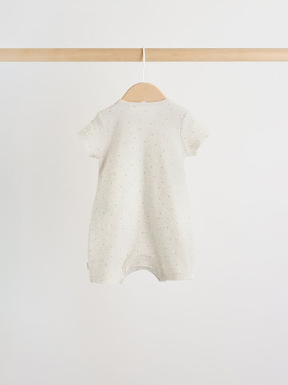 Neutral Hamish Highland Cow Jersey Baby Rompers 3 Pack image 6