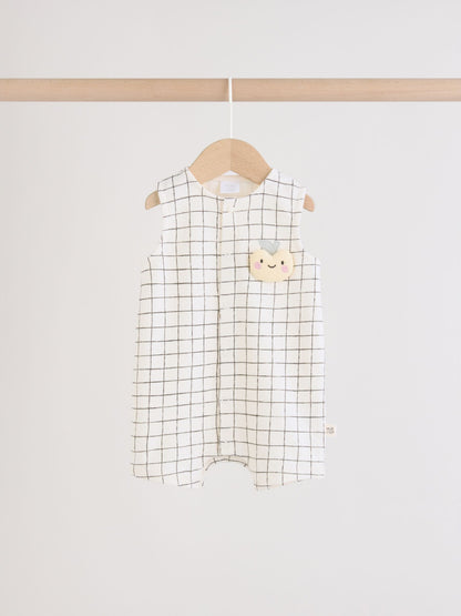 Milk Club Printed Jersey Baby Rompers 3 Pack image 2