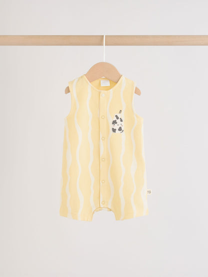 Milk Club Printed Jersey Baby Rompers 3 Pack image 3