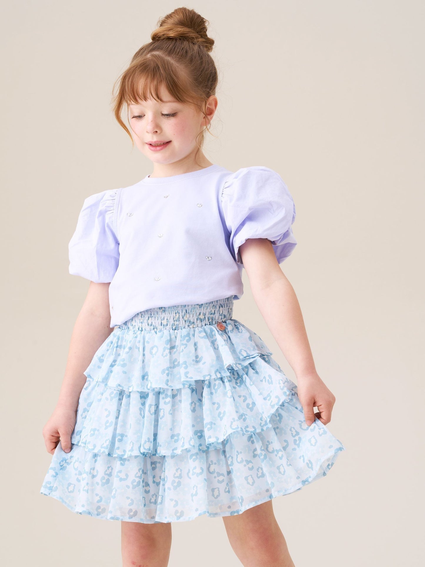 Dsiney Kidz - Angel & Rocket Purple Aofie Bow T-Shirt image 3