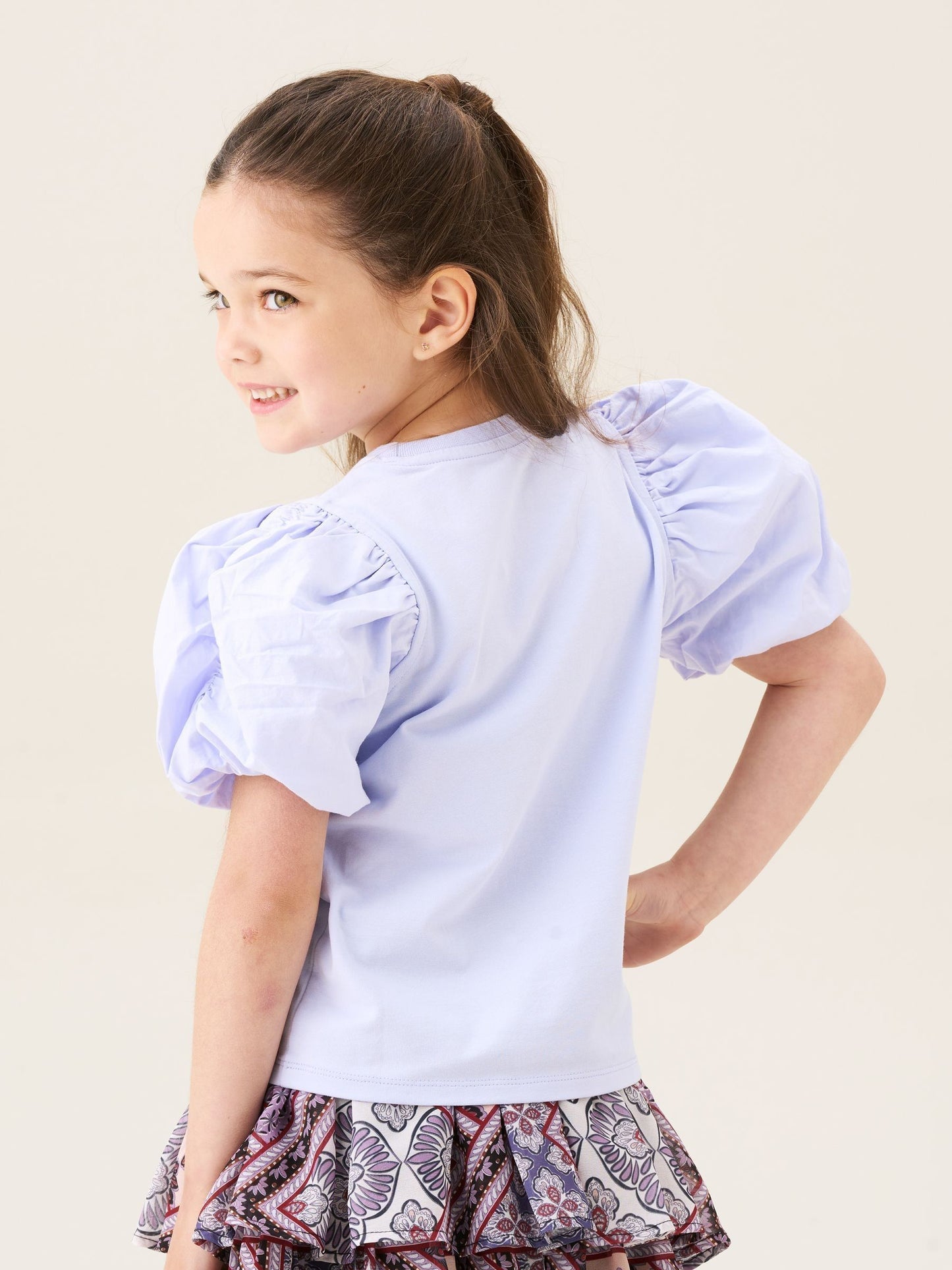 Dsiney Kidz - Angel & Rocket Purple Aofie Bow T-Shirt image 5