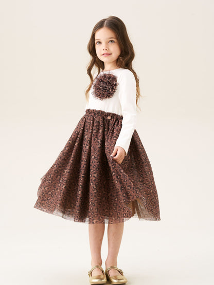 Angel & Rocket Cream Carrie Corsage Mesh Dress image 2