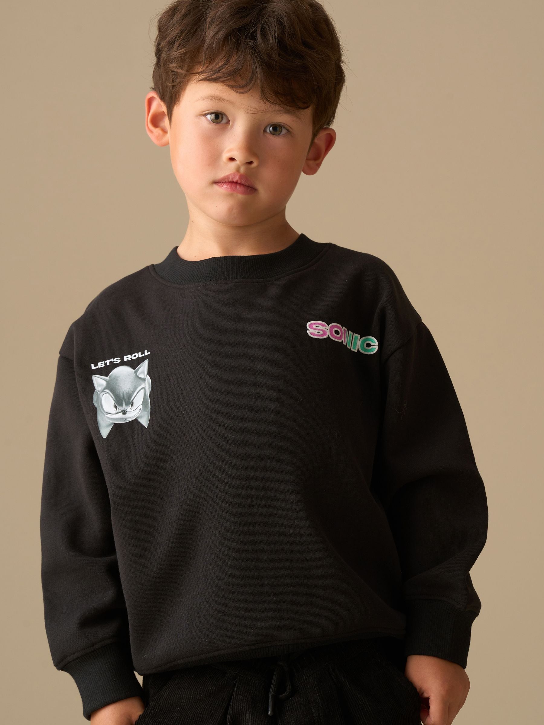 Dsiney Kidz - Angel & Rocket Black Sonic Sweatshirt image 1