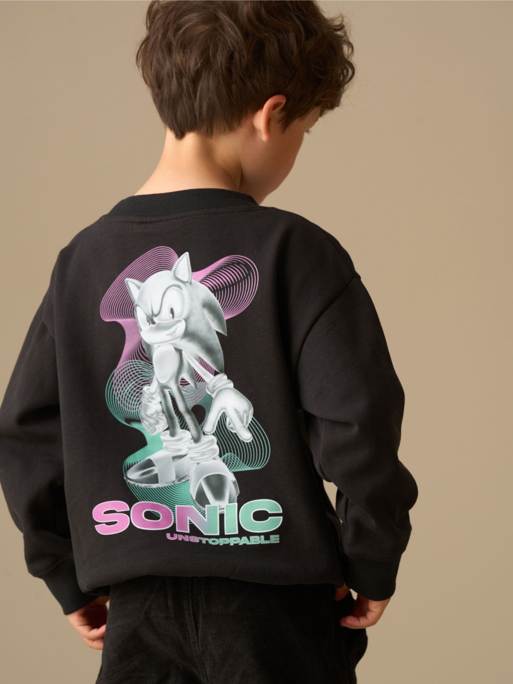 Dsiney Kidz - Angel & Rocket Black Sonic Sweatshirt image 2