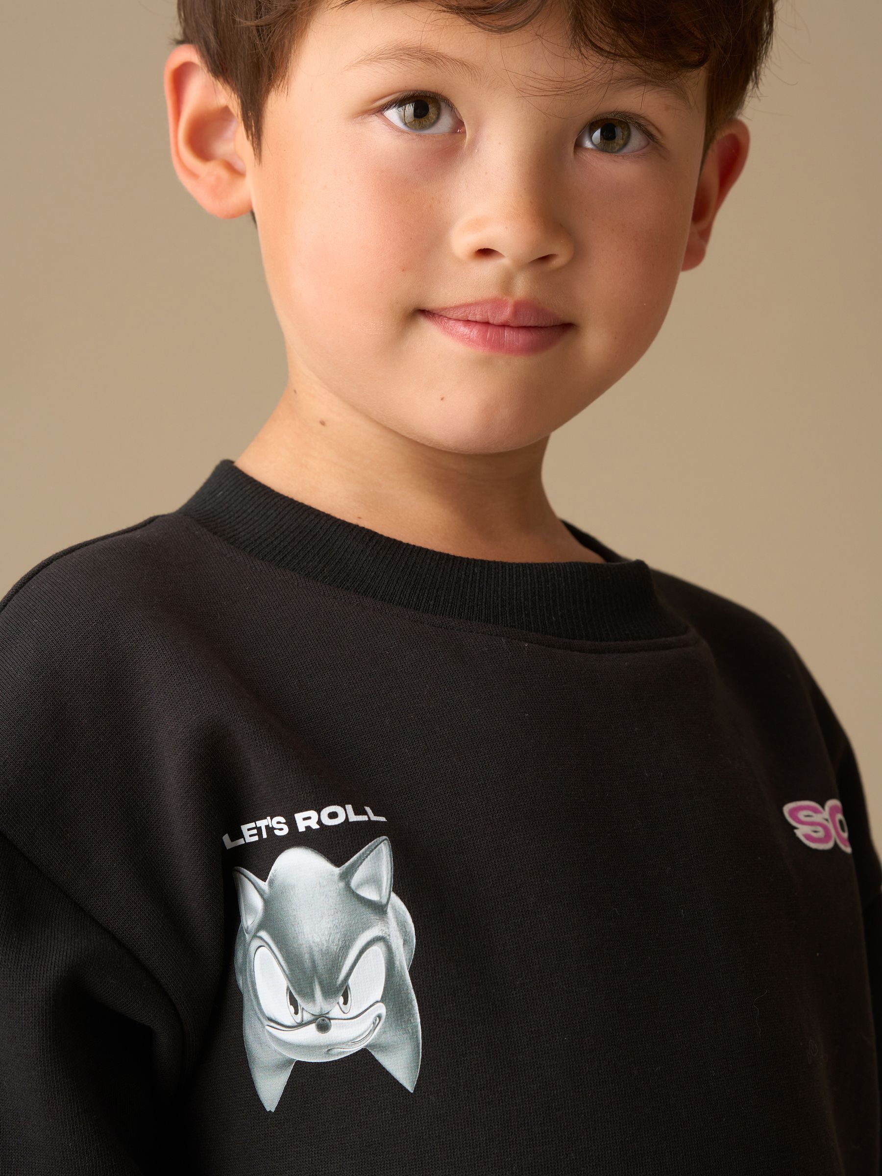 Dsiney Kidz - Angel & Rocket Black Sonic Sweatshirt image 3