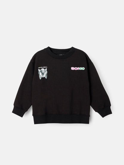 Dsiney Kidz - Angel & Rocket Black Sonic Sweatshirt image 5