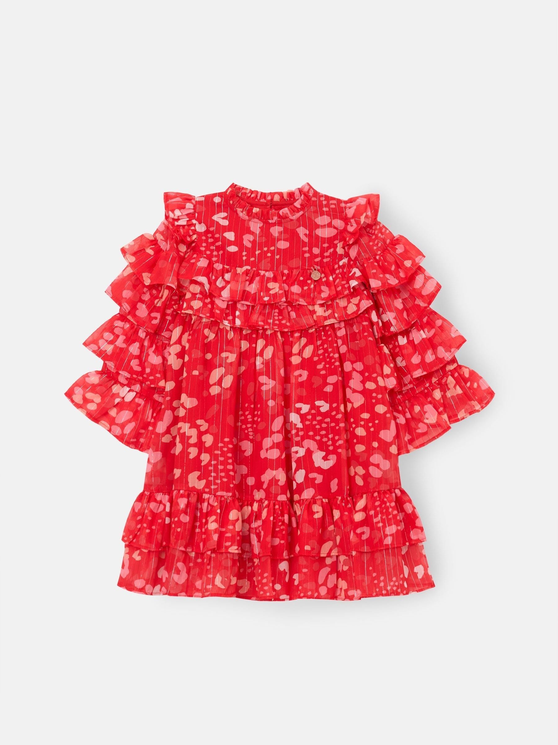 Angel & Rocket Red Imogen Leopard Print Frill Dress image 7