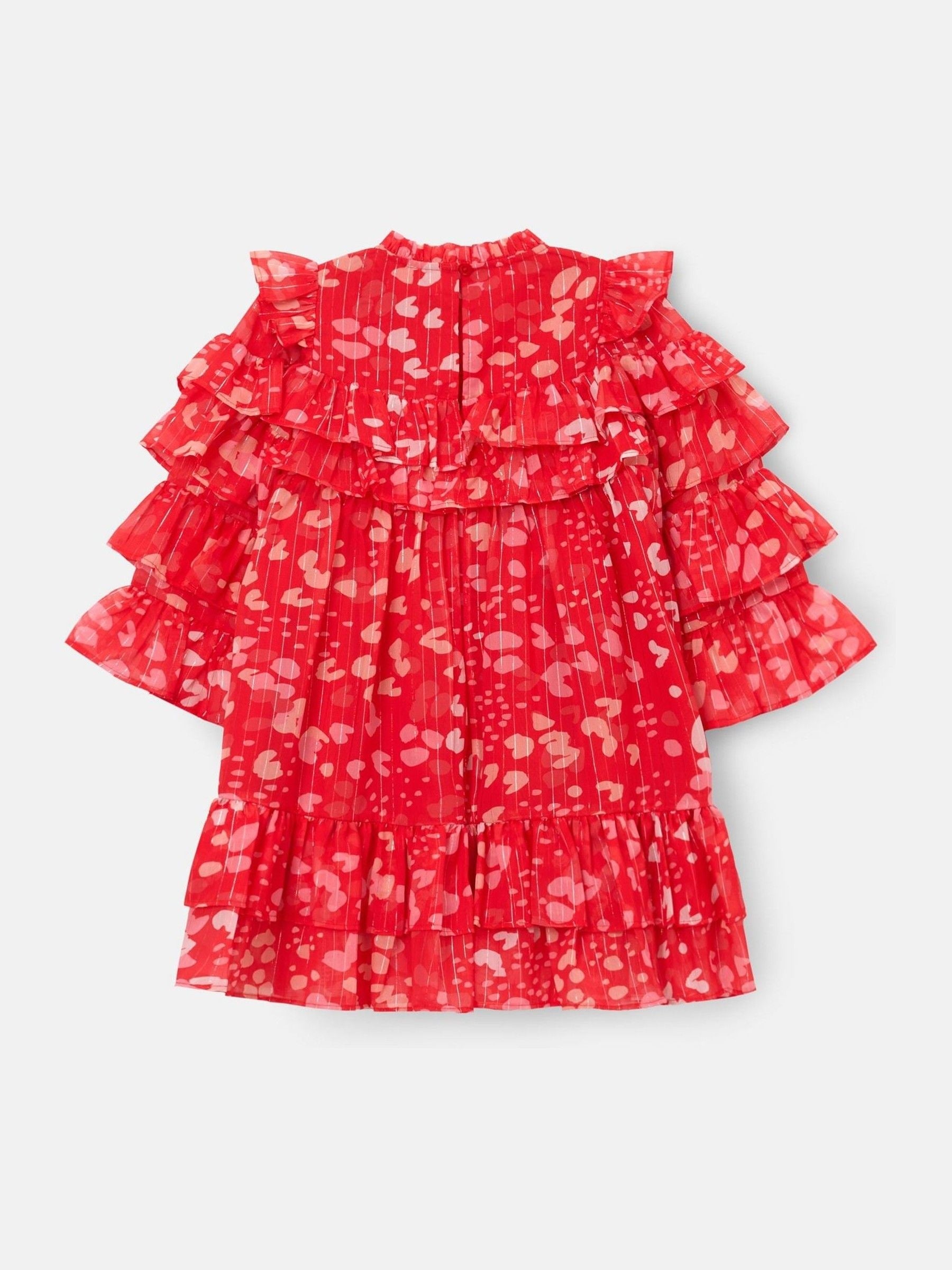 Angel & Rocket Red Imogen Leopard Print Frill Dress image 8