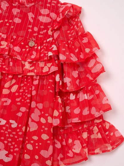 Angel & Rocket Red Imogen Leopard Print Frill Dress image 9