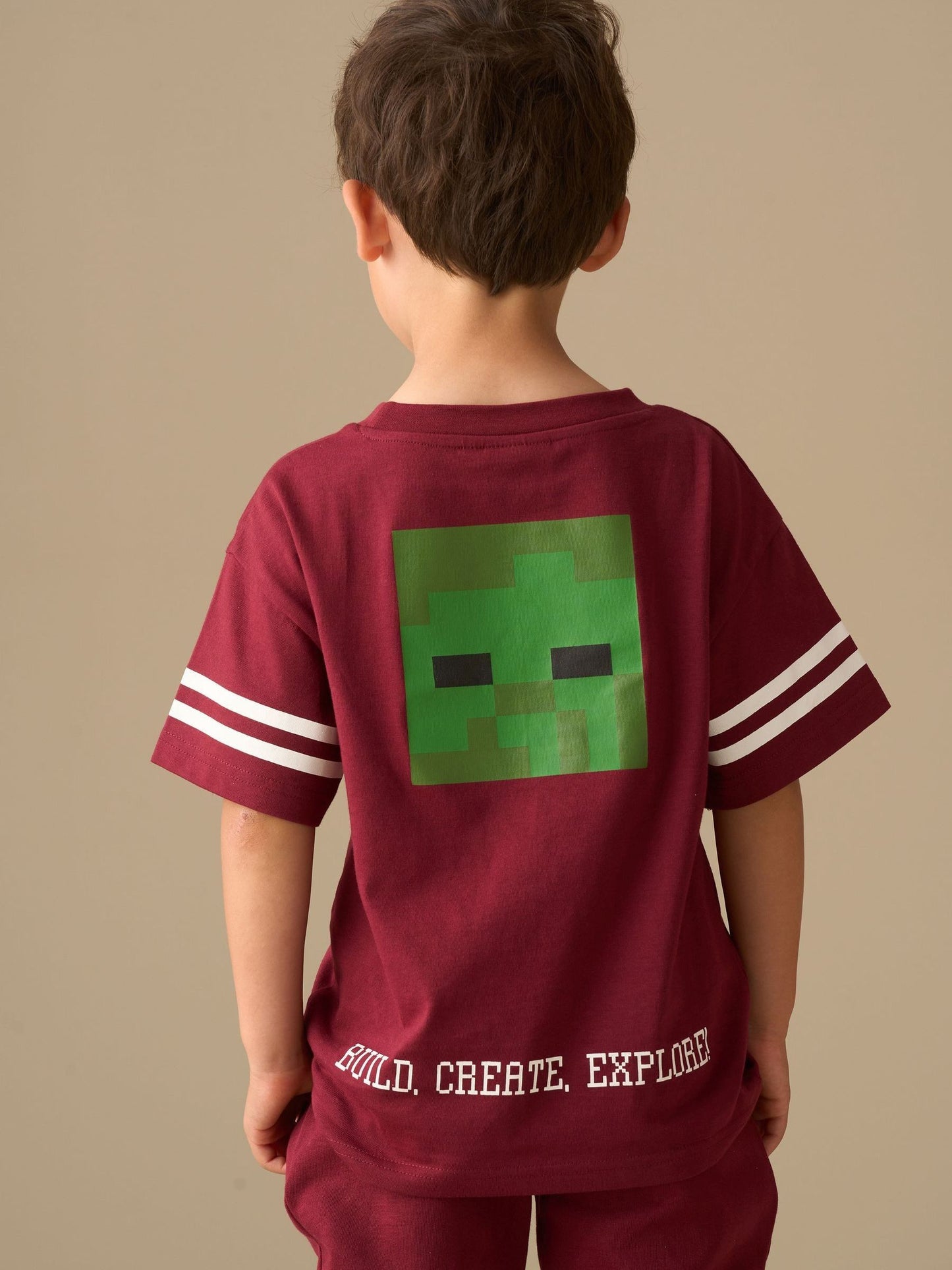 Dsiney Kidz - Angel & Rocket Red Minecraft Varsity T-Shirt image 2