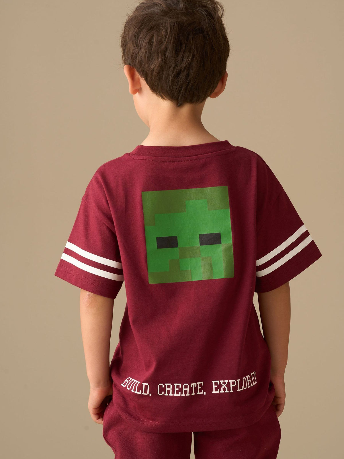 Dsiney Kidz - Angel & Rocket Red Minecraft Varsity T-Shirt image 2