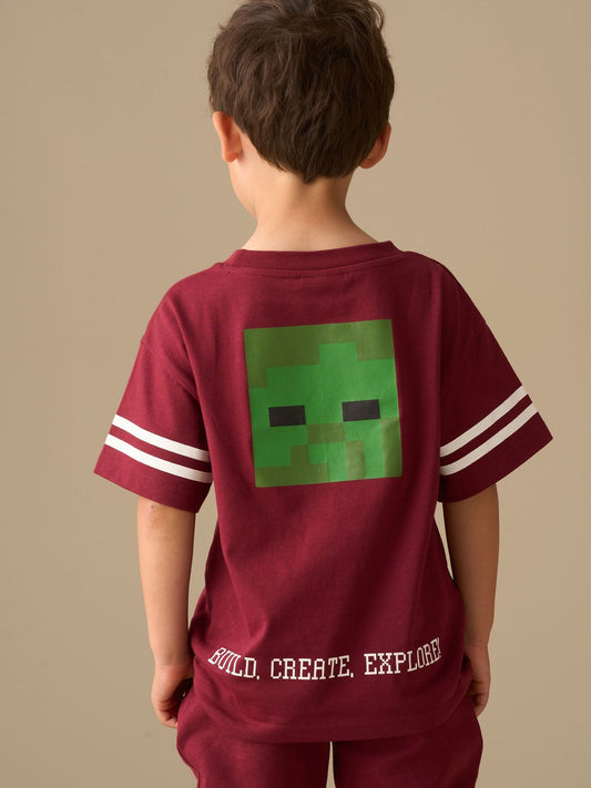 Dsiney Kidz - Angel & Rocket Red Minecraft Varsity T-Shirt image 2