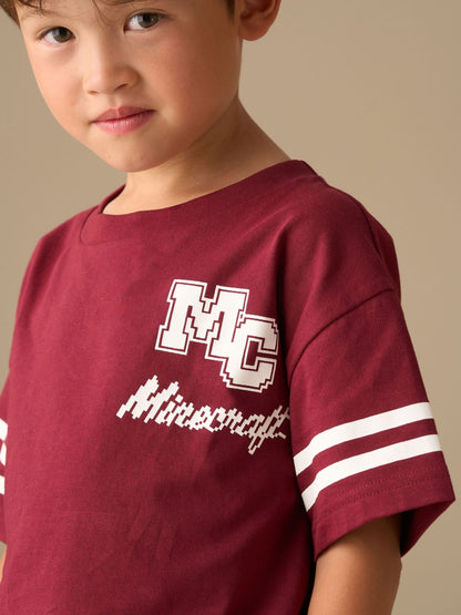 Dsiney Kidz - Angel & Rocket Red Minecraft Varsity T-Shirt image 3
