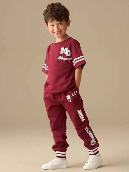 Dsiney Kidz - Angel & Rocket Red Minecraft Varsity T-Shirt image 4