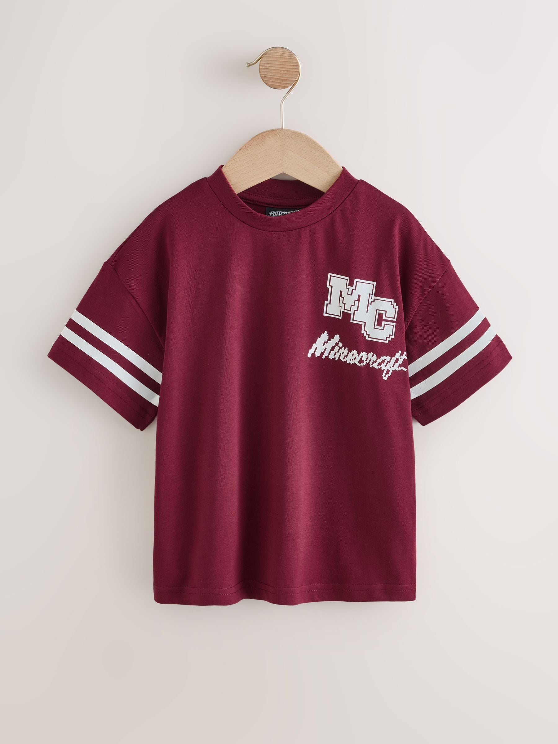Dsiney Kidz - Angel & Rocket Red Minecraft Varsity T-Shirt image 5