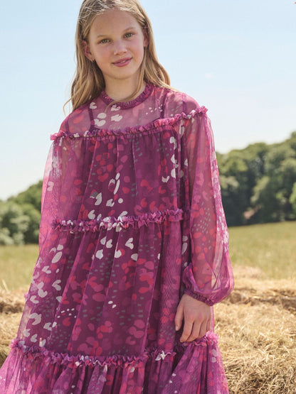 Angel & Rocket Baby Pink Mesh Dress image 4