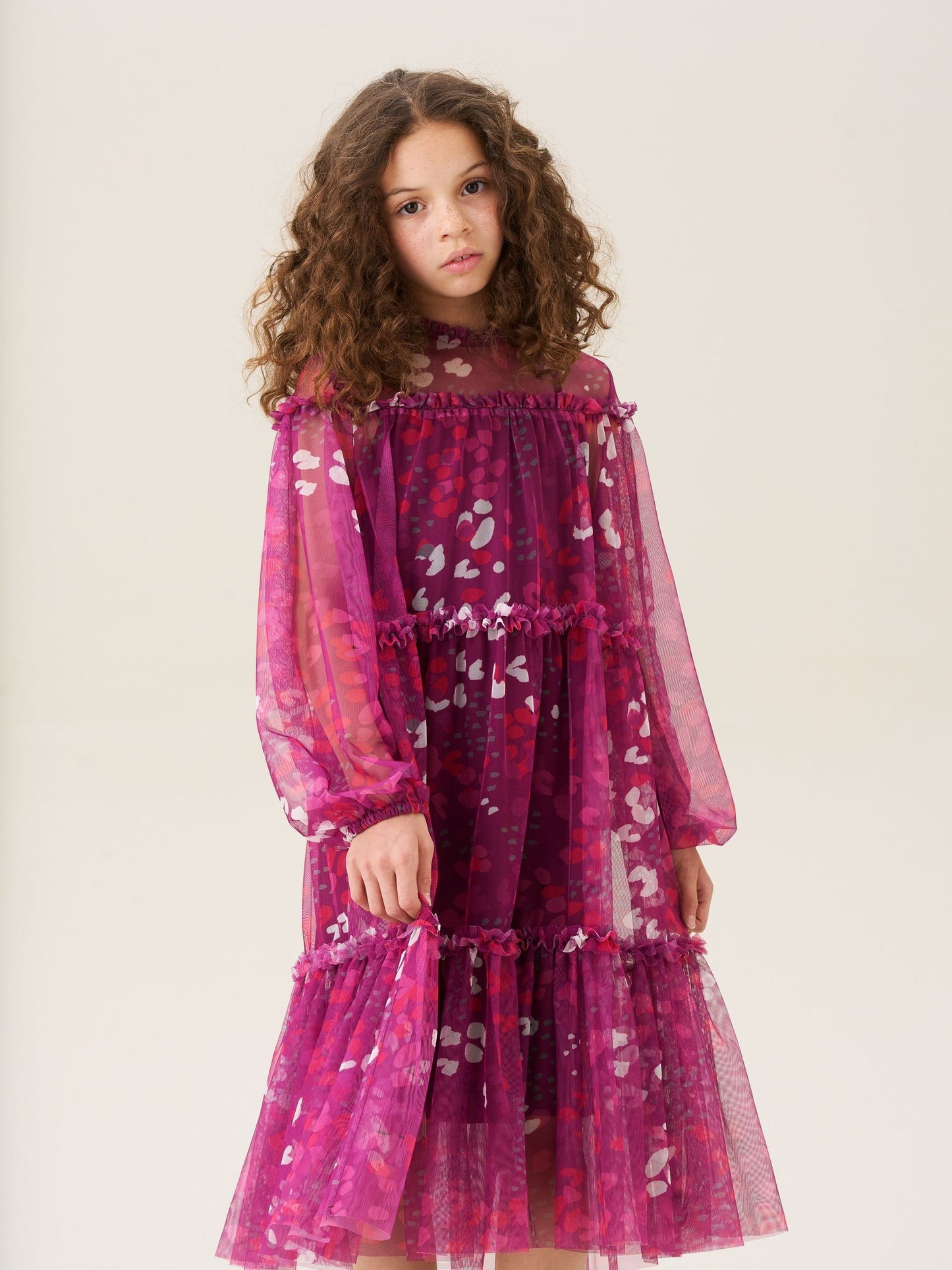 Angel & Rocket Baby Pink Mesh Dress image 5