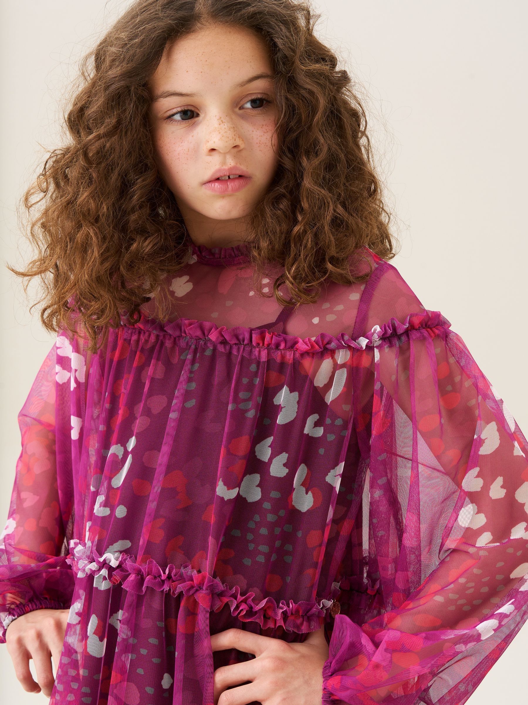 Angel & Rocket Baby Pink Mesh Dress image 6