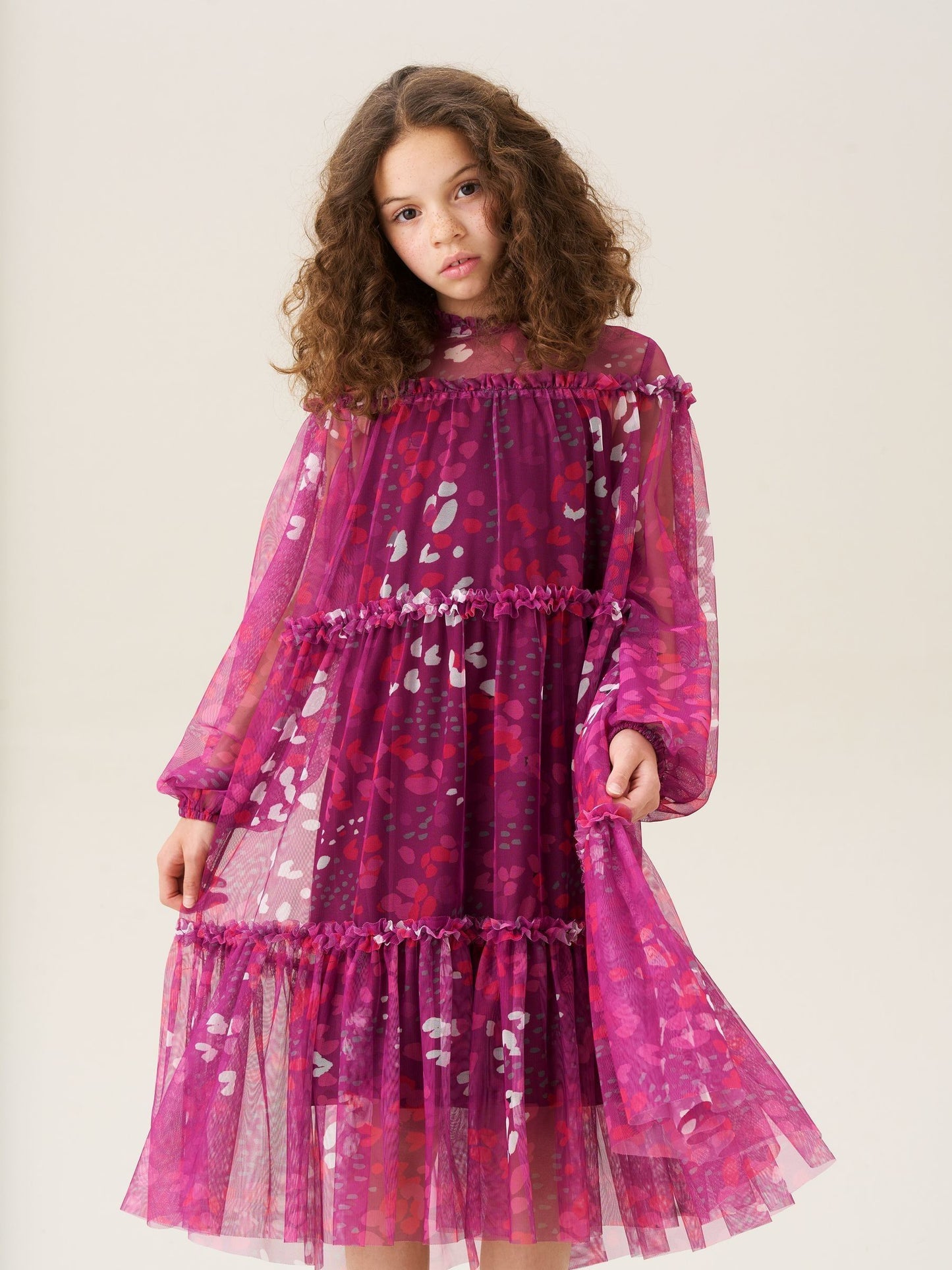 Angel & Rocket Baby Pink Mesh Dress image 7