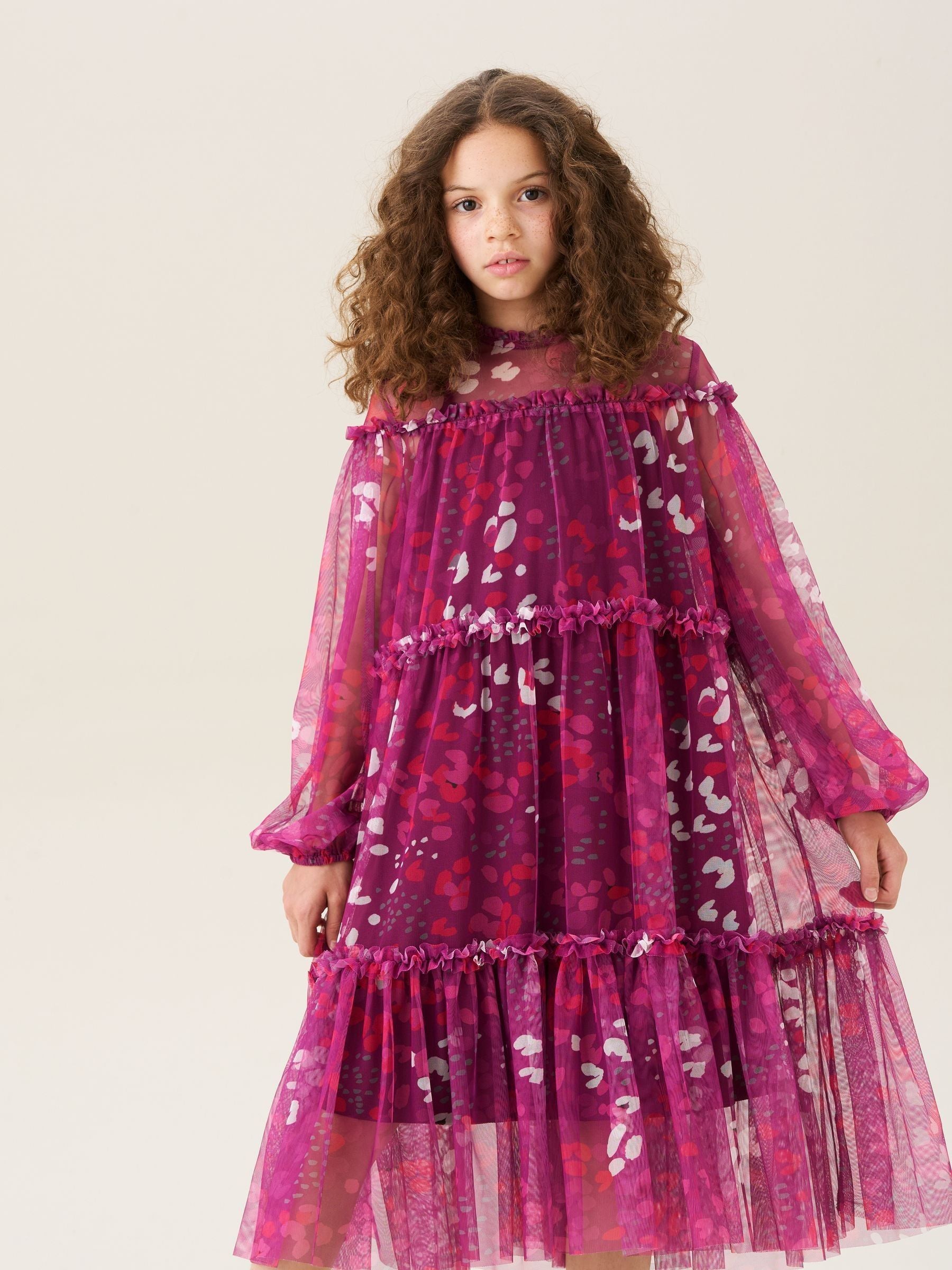 Angel & Rocket Baby Pink Mesh Dress image 8