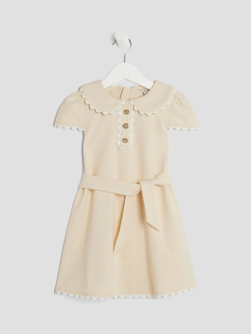 River Island Yellow Girls Collared Scuba Dress image 1