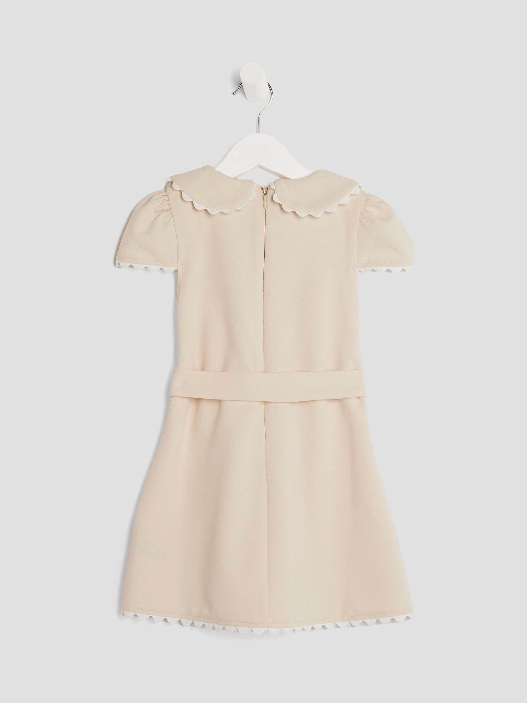 River Island Yellow Girls Collared Scuba Dress image 2