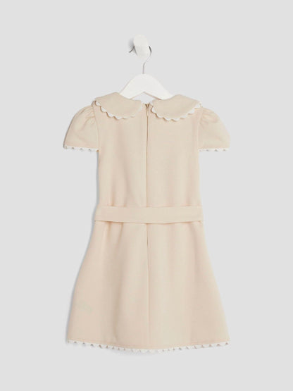River Island Yellow Girls Collared Scuba Dress image 2