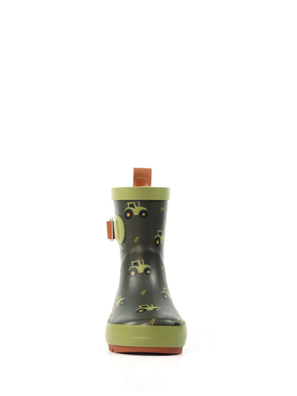 Lazy Dogz Green Tractor Design Wellingtons image 3