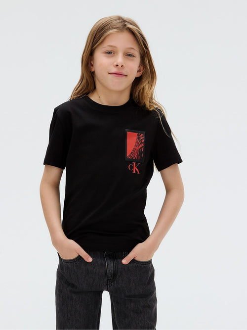 Dsiney Kidz - Calvin Klein Black Seasonal Logo Short Sleeve T-Shirt image 1
