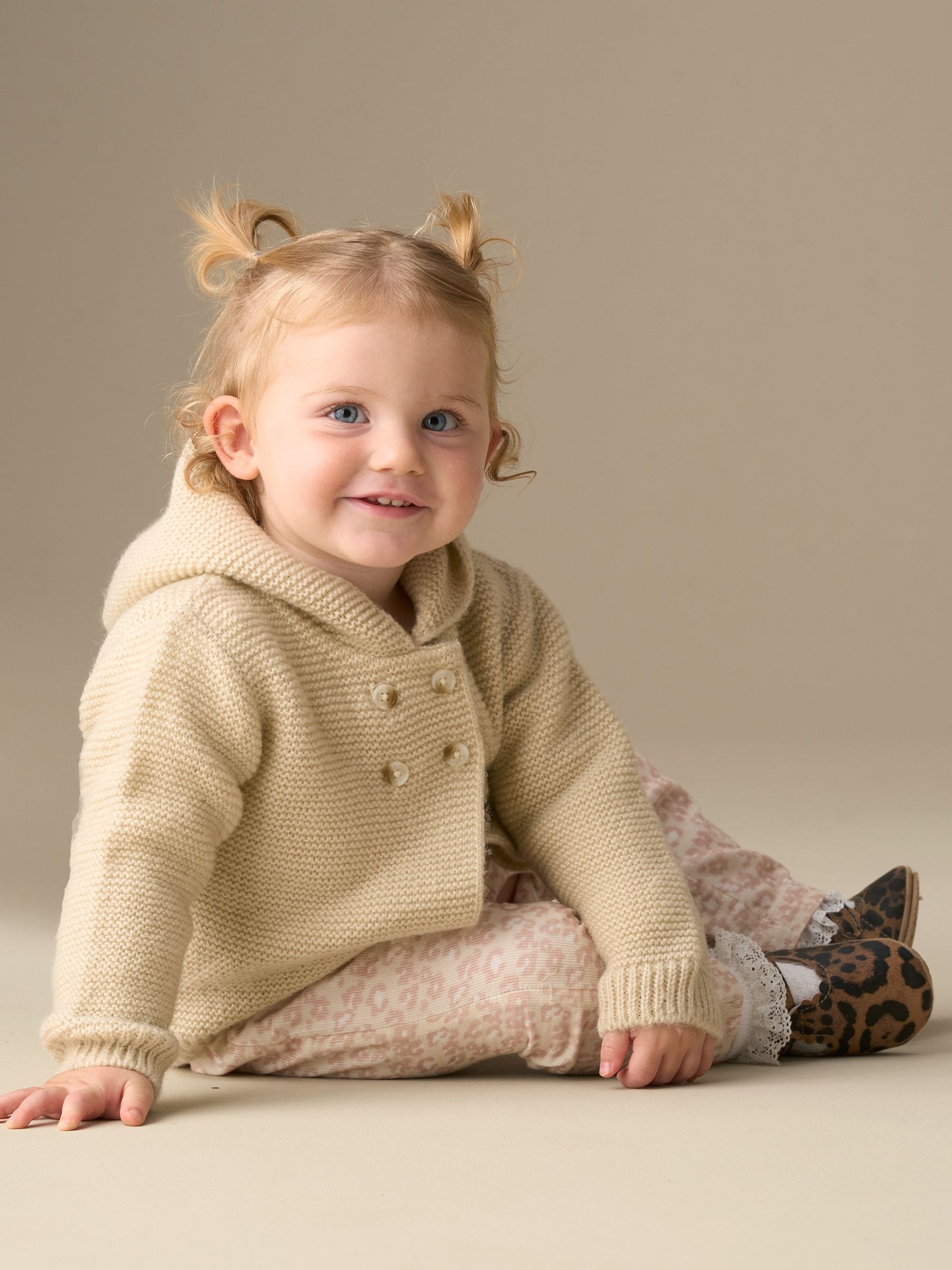 Dsiney Kidz - Angel & Rocket Cream Pippa Boucle Knit Cardigan image 1