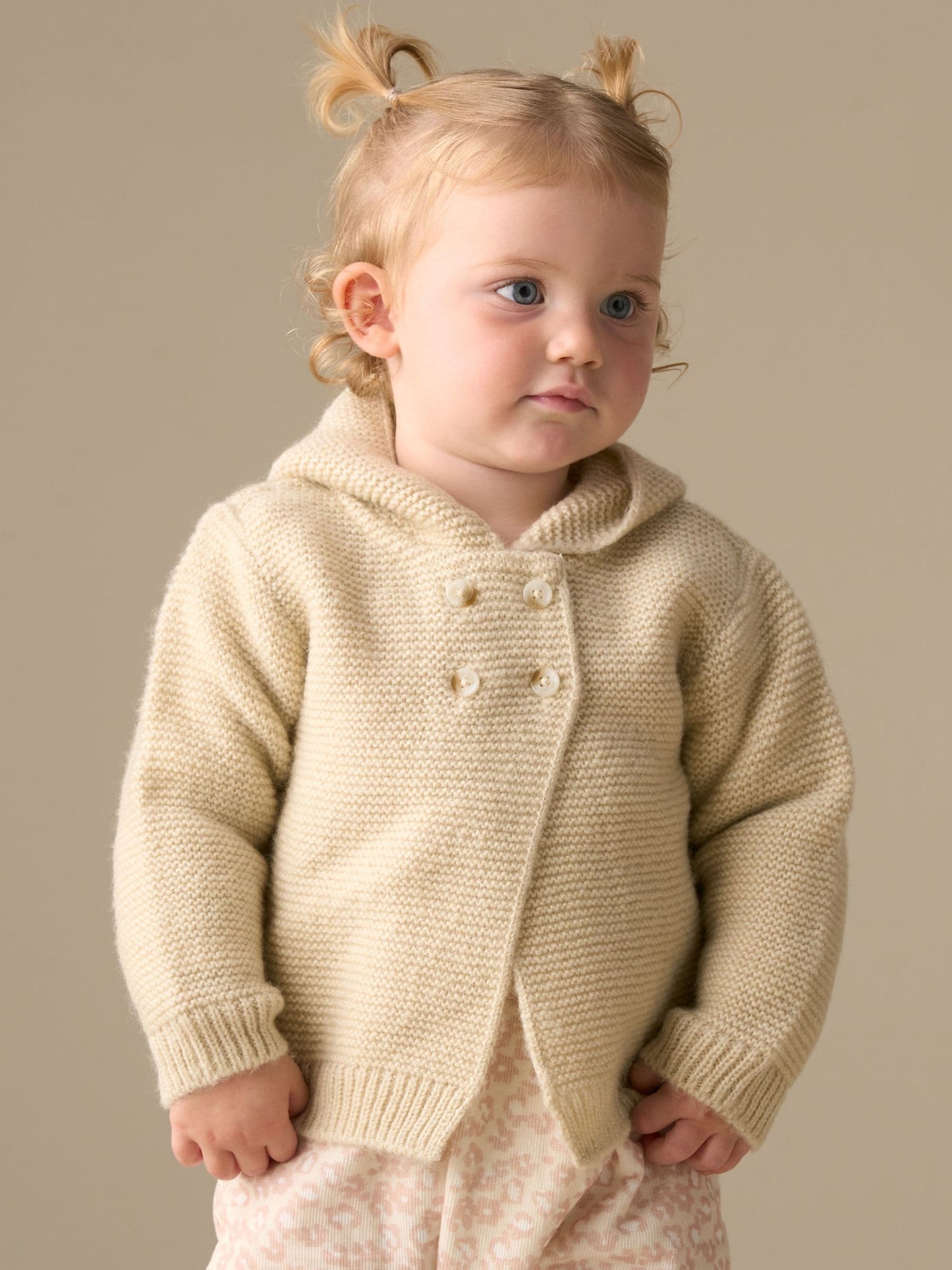 Dsiney Kidz - Angel & Rocket Cream Pippa Boucle Knit Cardigan image 2