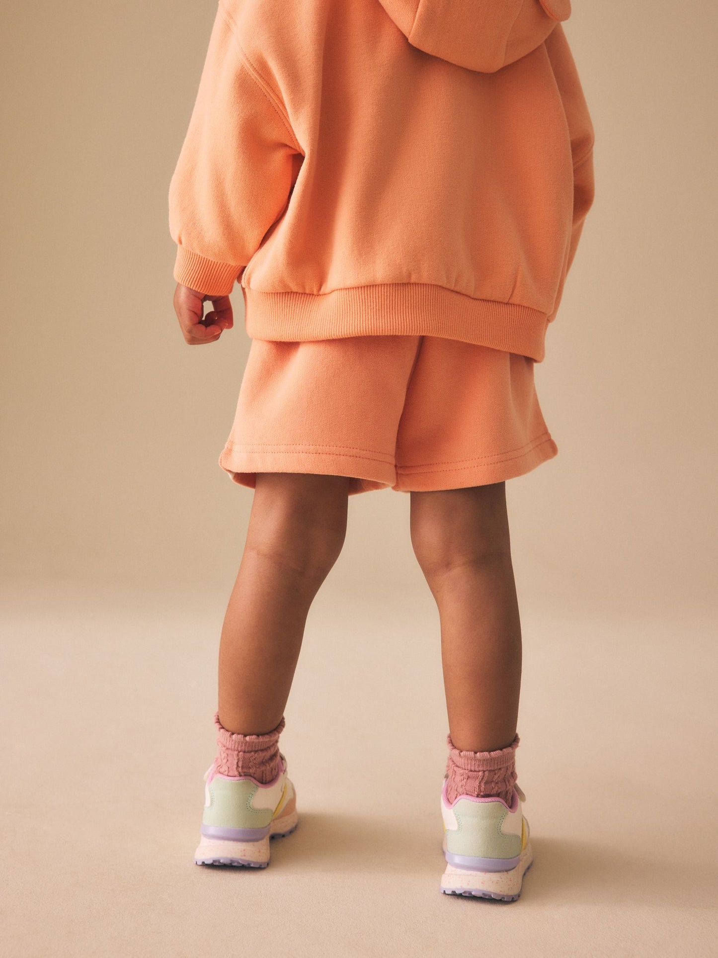 Orange Plain Sweat Shorts (3mths-7yrs) image 4