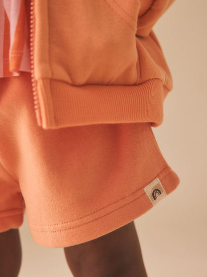 Orange Plain Sweat Shorts (3mths-7yrs) image 5
