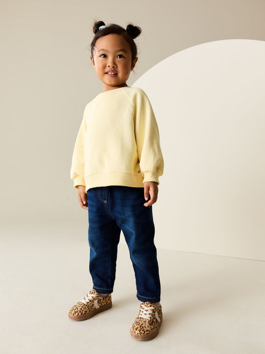 Butter Yellow Crew Neck Sweatshirt (3mths-7yrs) image 1