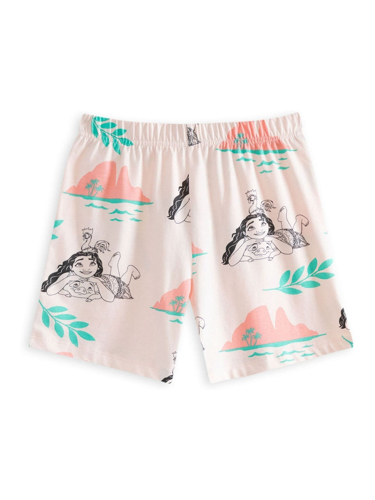 Vanilla Underground Pink Girls 100% Cotton Disney Moana Multicoloured Short Sleeve Short Leg Pyjamas Set Multi Pack of 2 - image 4