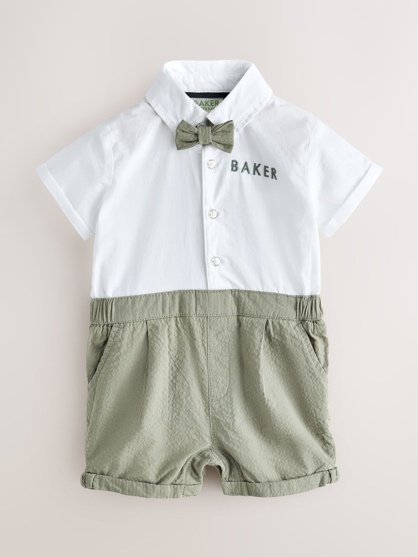 Baker by Ted Baker Blue/Navy Textured Smart Romper image 1