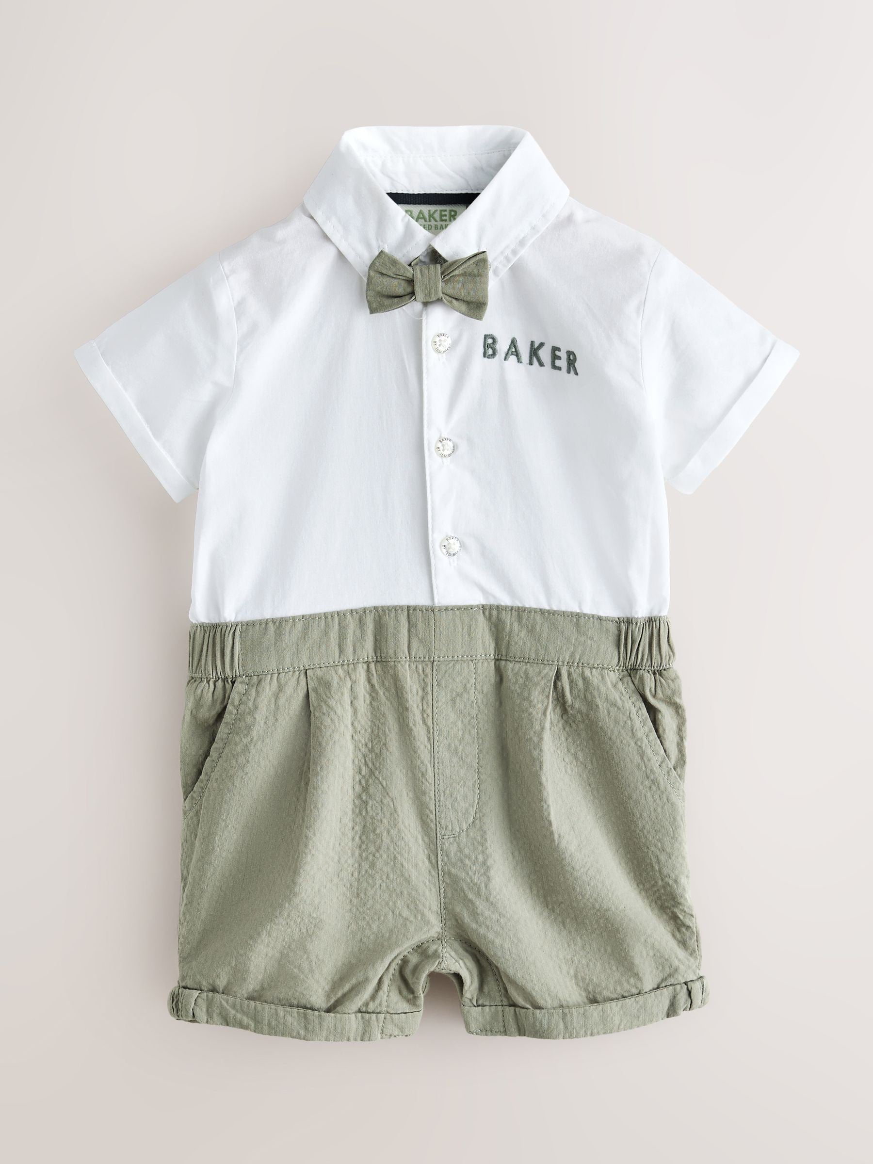 Baker by Ted Baker Blue/Navy Textured Smart Romper image 1