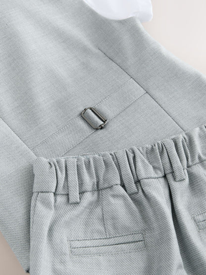 Baker by Ted Baker Grey Baker by Ted Baker Shirt Waistcoat and Shorts Set - image 12