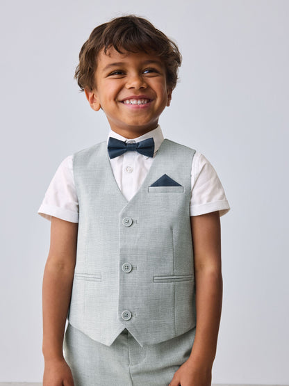 Baker by Ted Baker Grey Baker by Ted Baker Shirt Waistcoat and Shorts Set - image 5