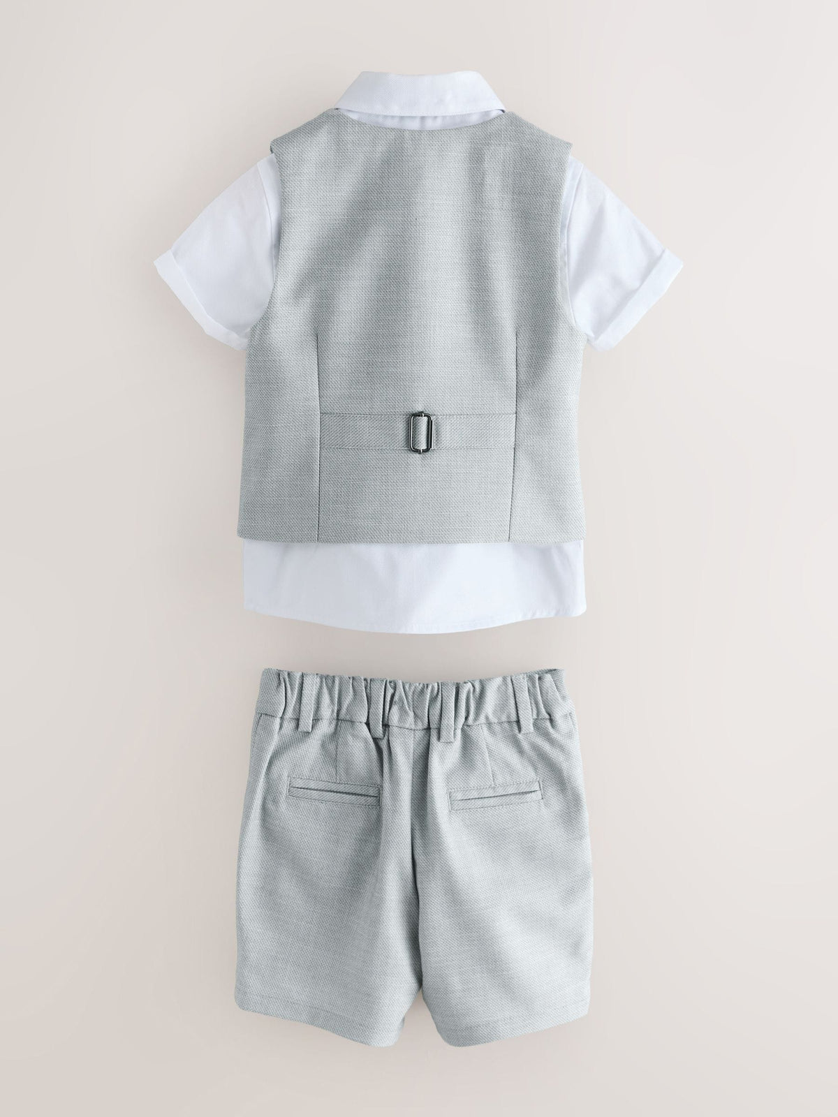 Baker by Ted Baker Grey Baker by Ted Baker Shirt Waistcoat and Shorts Set - image 8