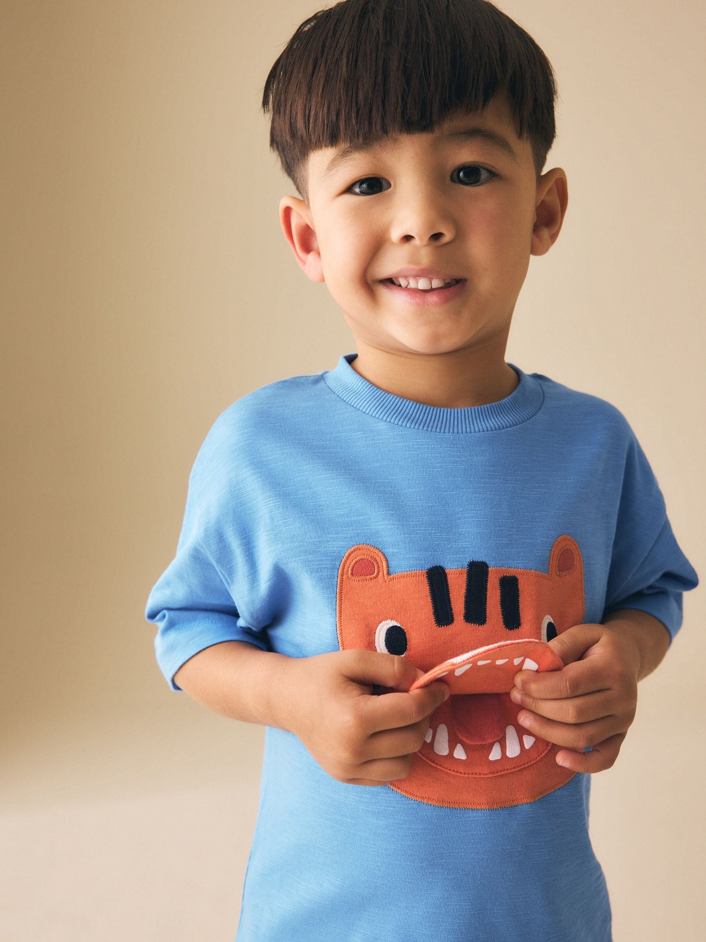 Blue Tiger Short Sleeve Interactive T-Shirt (3mths-7yrs) image 5