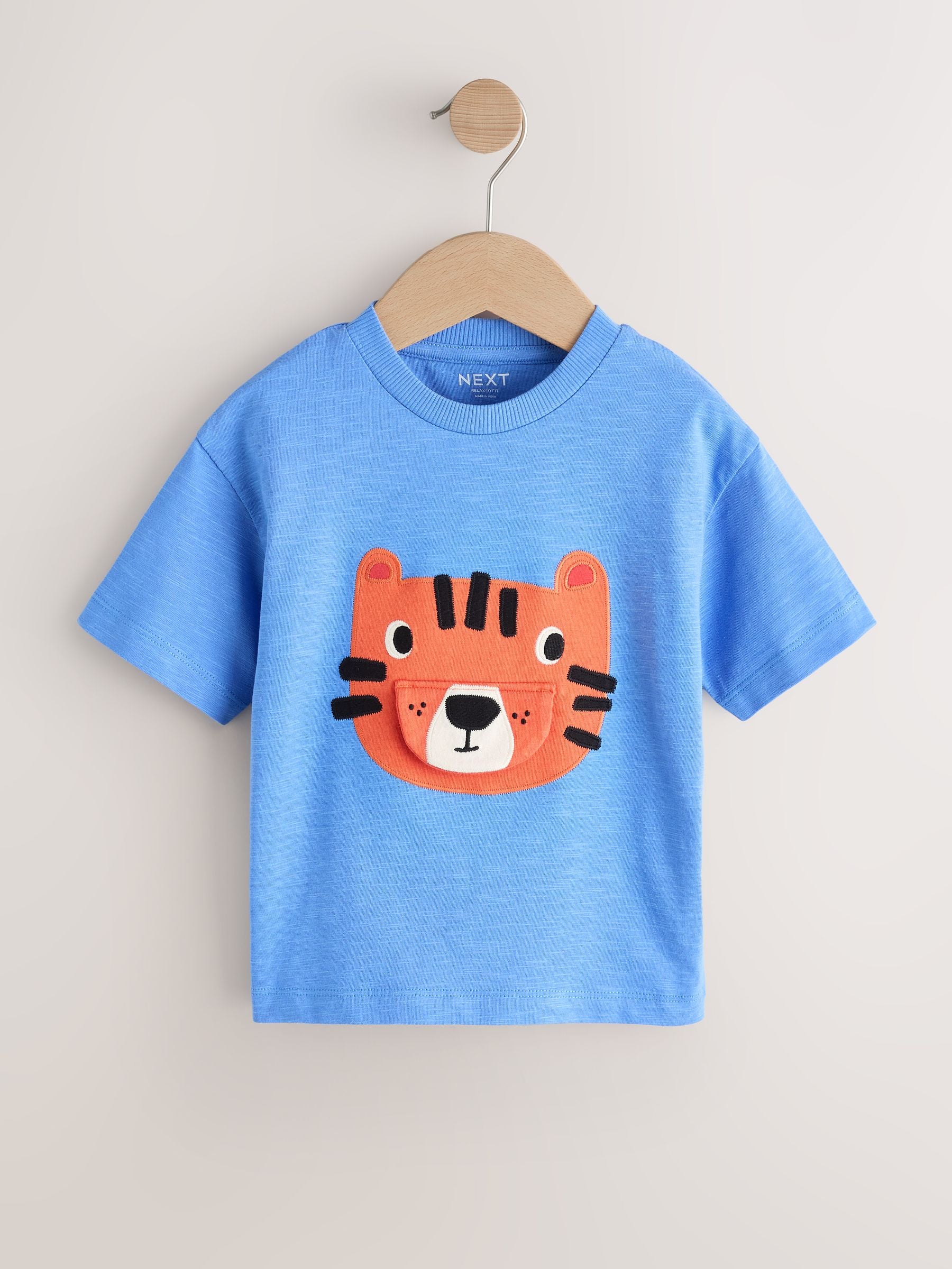 Blue Tiger Short Sleeve Interactive T-Shirt (3mths-7yrs) image 6