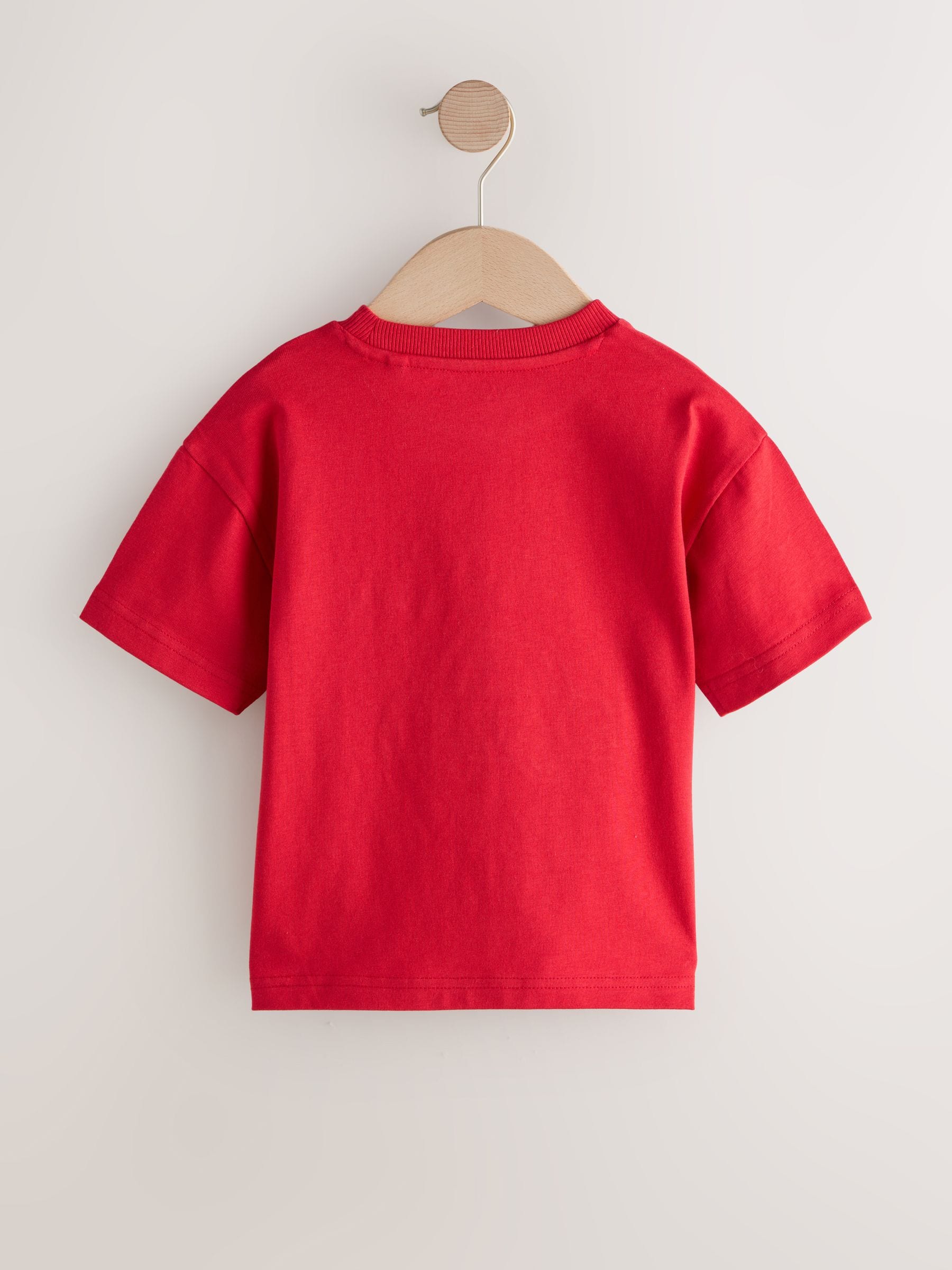 Red Police Car Short Sleeve Appliqué T-Shirt (3mths-7yrs) image 3