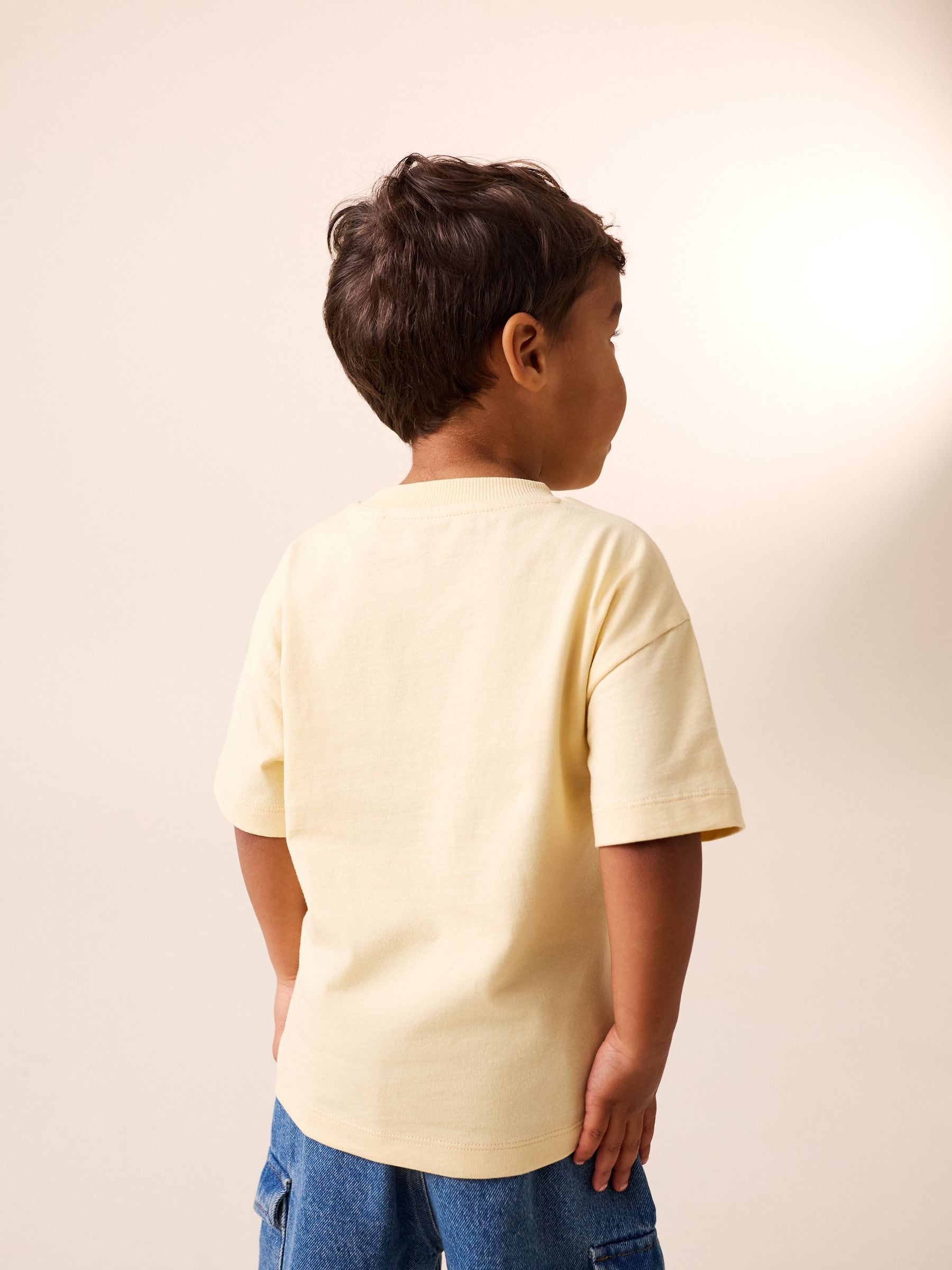 Yellow Bunny Short Sleeve Easter Graphic T-Shirt (3mths-7yrs) image 4