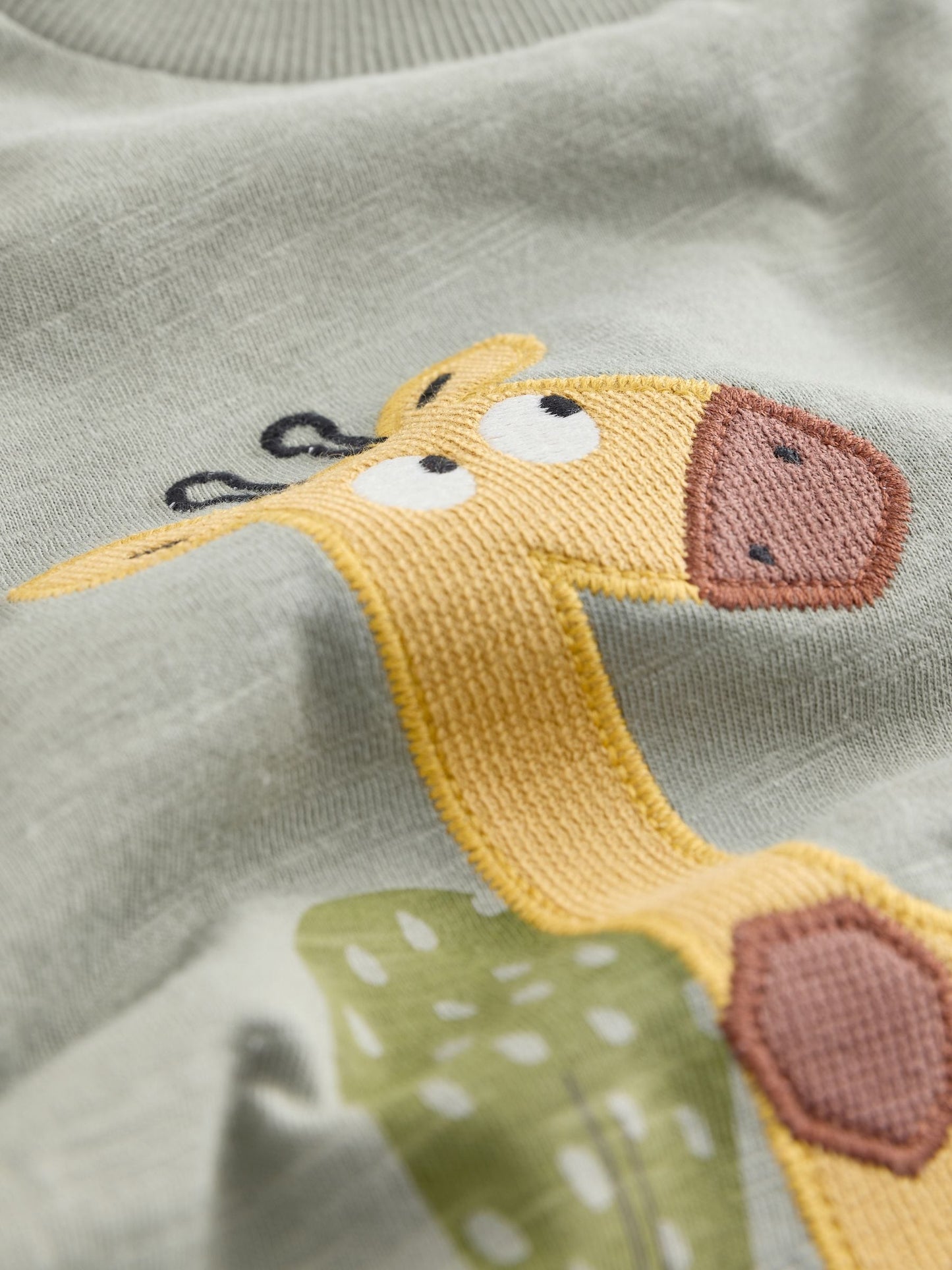 Green Giraffe Short Sleeve Appliqué T-Shirt (3mths-7yrs) image 7