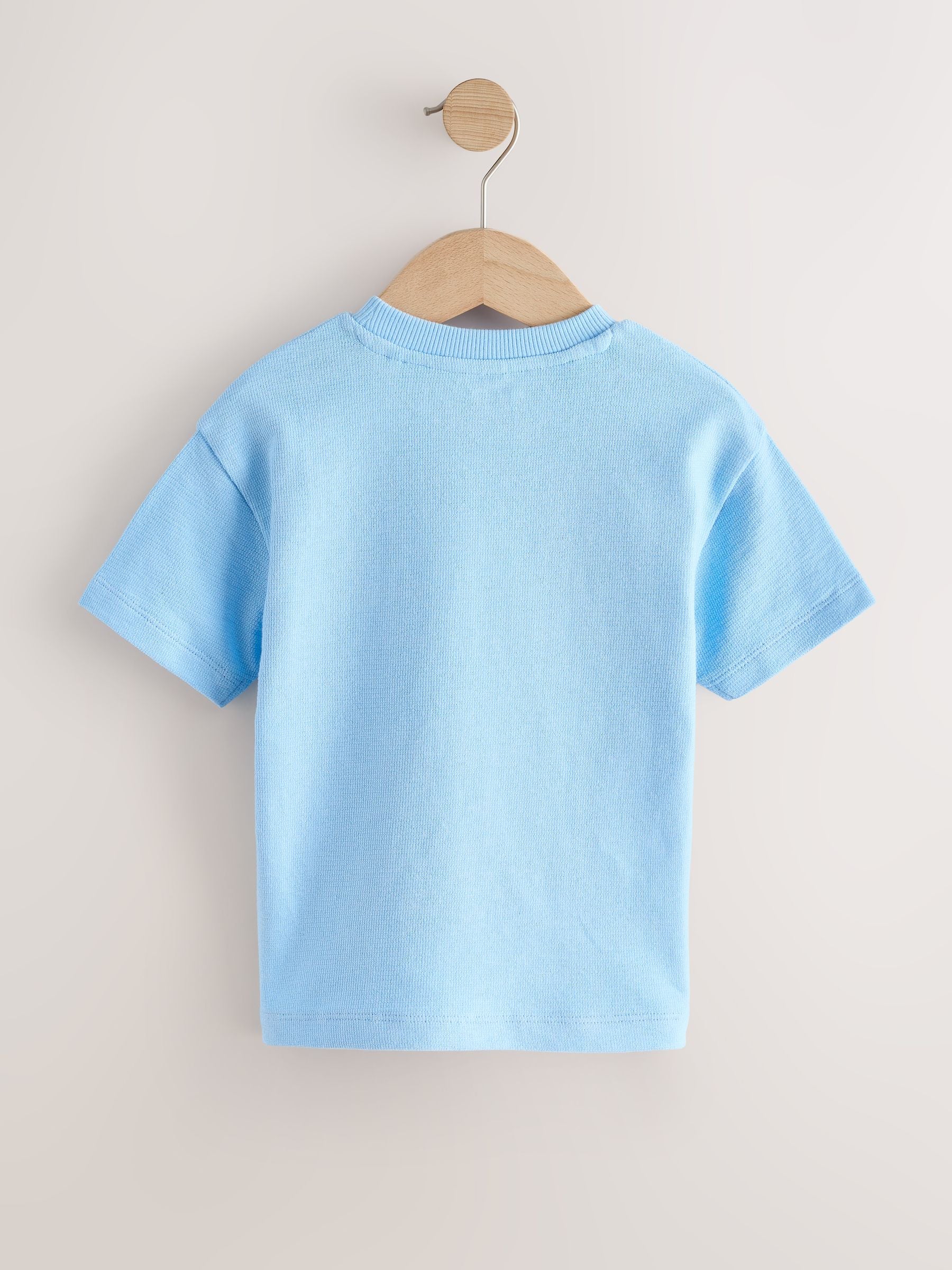 Light Blue Breakfast Trio Short Sleeve Appliqué T-Shirt (3mths-7yrs) image 6